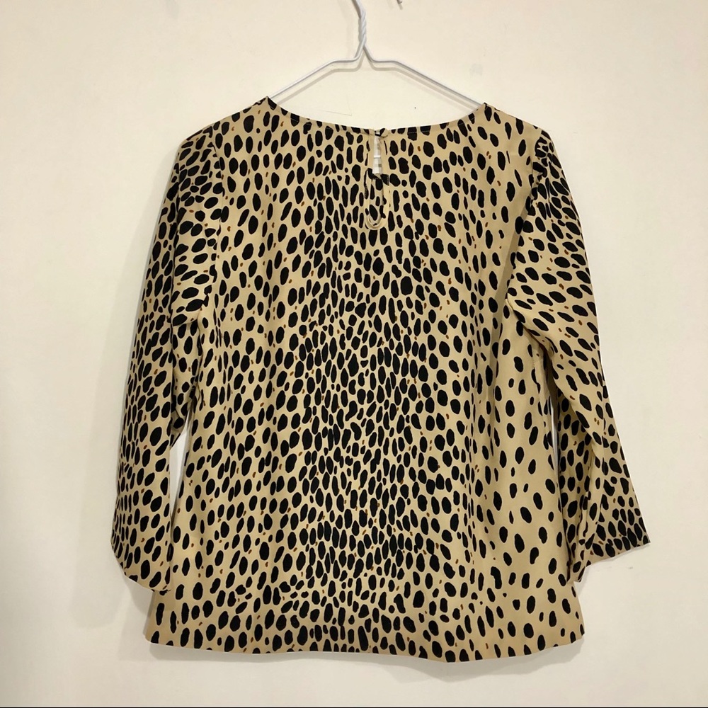 J.Crew Animal Print Blouse - Picture 4 of 4